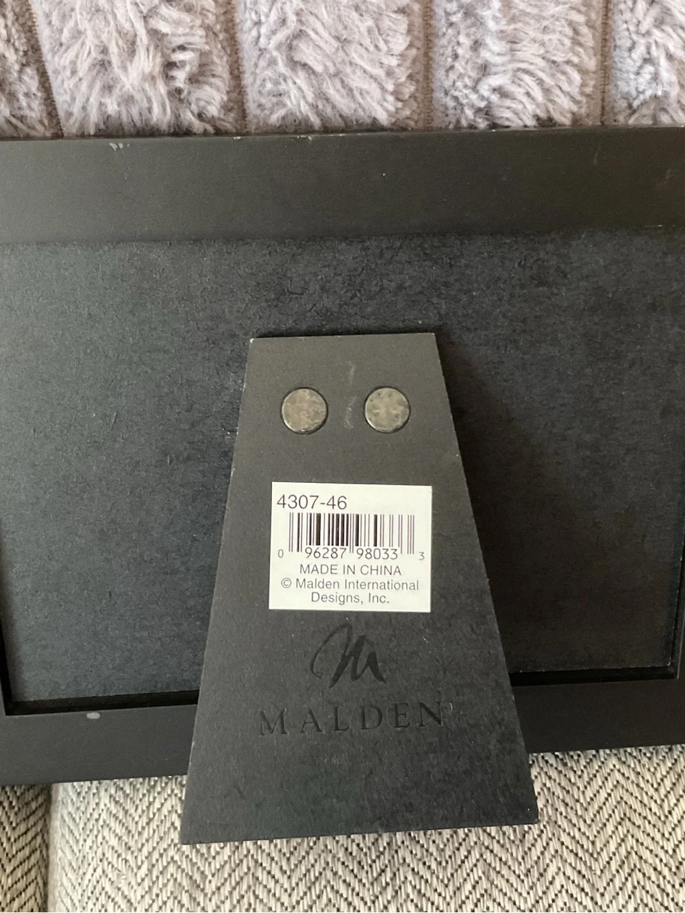 Malden Black Frame with Silver 